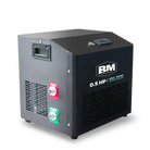 Gray cold plunge water chiller for inflatable ice tub and ice bath chiller applications