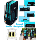 Aqua and black paddleboard backpack for 10’6 Inflatable Paddle Board Classic EPIC isup