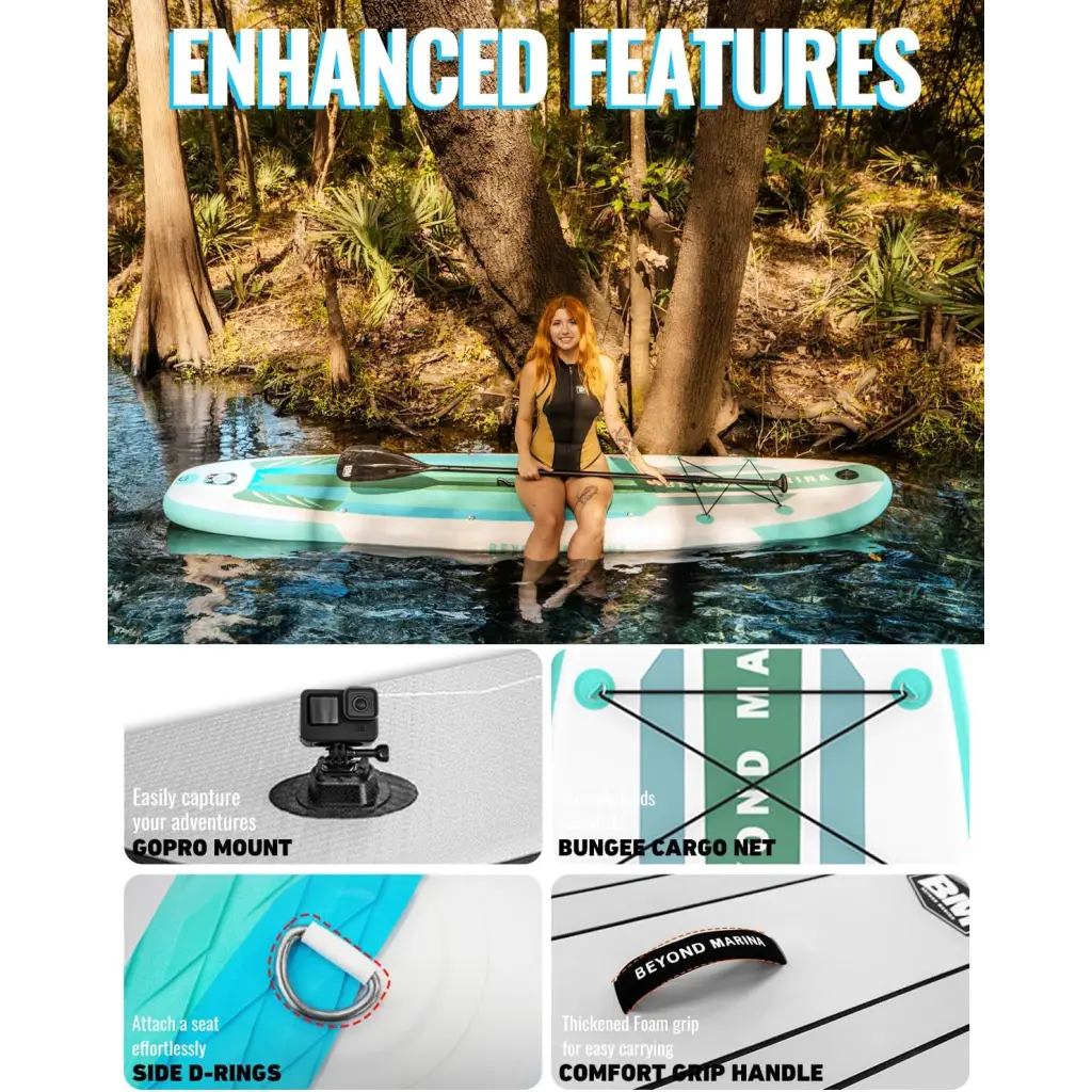 Inflatable paddle board with enhanced features for excellent performance ISUP Paddle Board