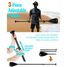 Adjustable three-piece paddle for the 10’6 Inflatable Paddle Board with ultralight material