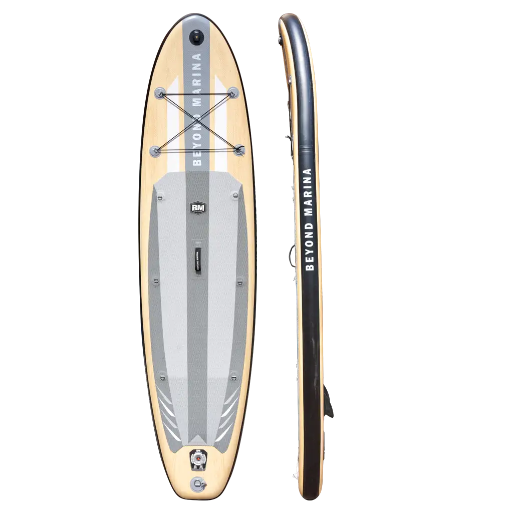 Inflatable paddle board 10’6 Elegant Wooden design perfect for SUP adventures
