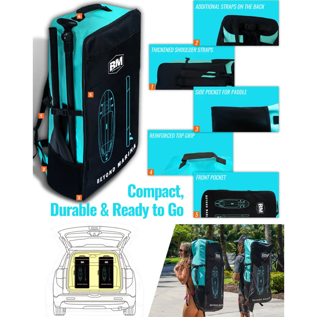 Paddleboard carrying backpack for 10’6 Elegant Wooden Inflatable Paddle Board iSUP