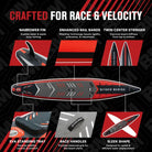 Inflatable paddle board 12’6/14’ Racing & Recreational Paddle Board for efficient paddling