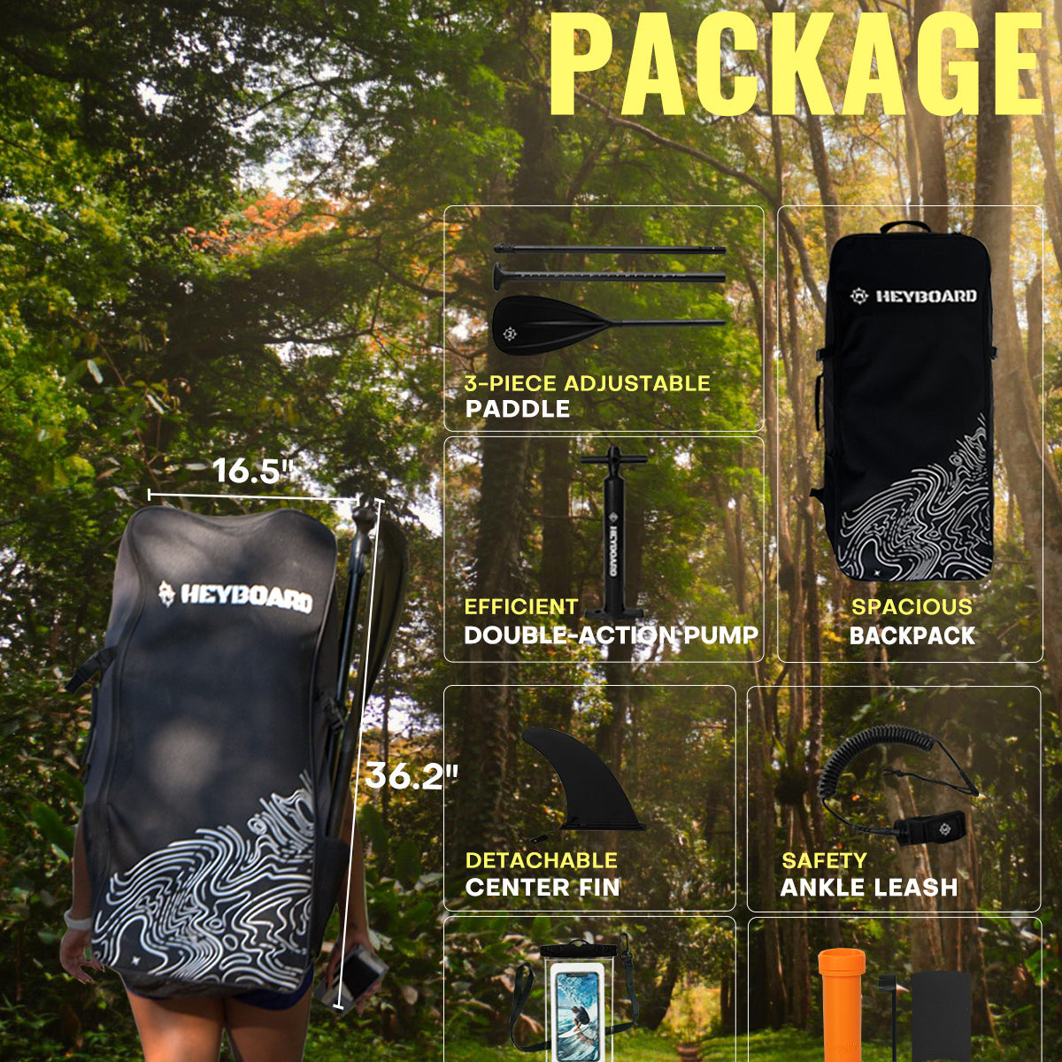 10'6" Inflatable SUP Board - Camouflage | Heyboard - BEYOND MARINA