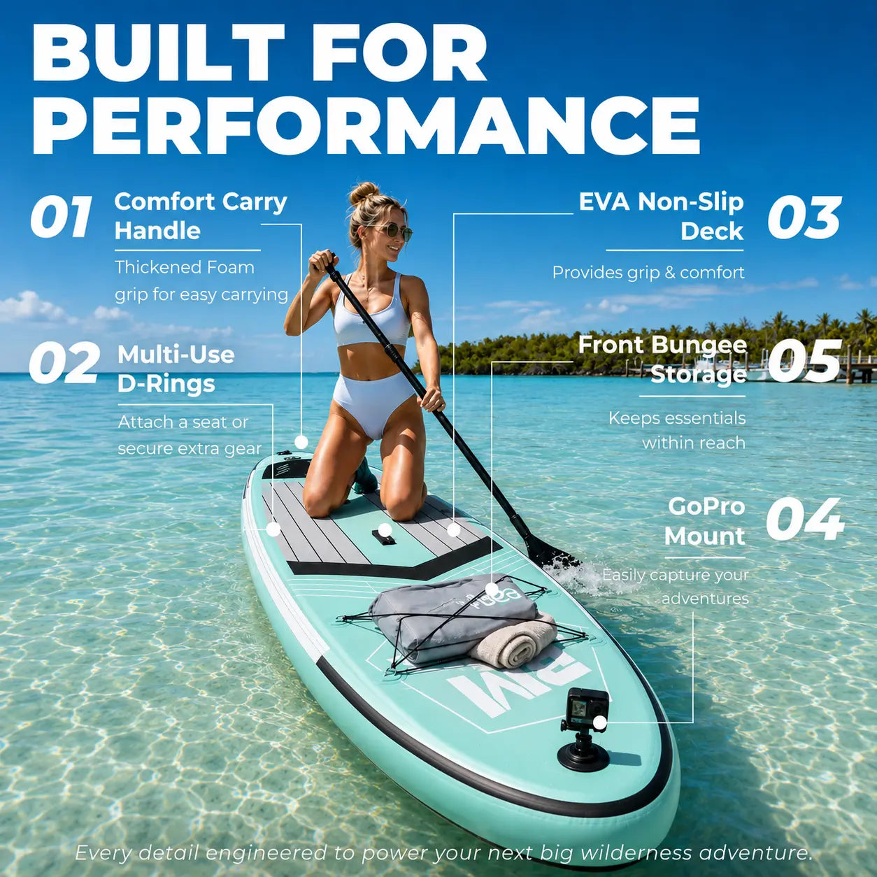 10'6" All-Around Inflatable Paddle Board | Golf Series - BEYOND MARINA