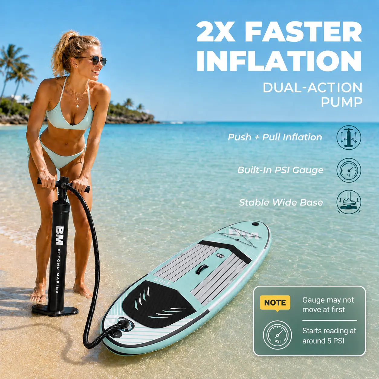 10'6" All-Around Inflatable Paddle Board | Golf Series - BEYOND MARINA