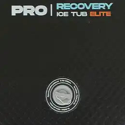 Black ice tub with drain.