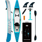 Inflatable kayak with drop stitch material and triple seats from BM Kayak Pathfinder