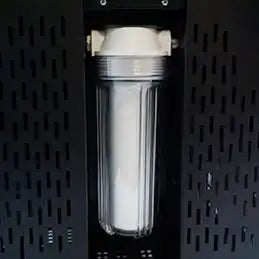 Clear water filter housing.