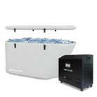 Deep Design Inflatable Slanted-Edge Plunge Tub with portable ice bath and chiller unit