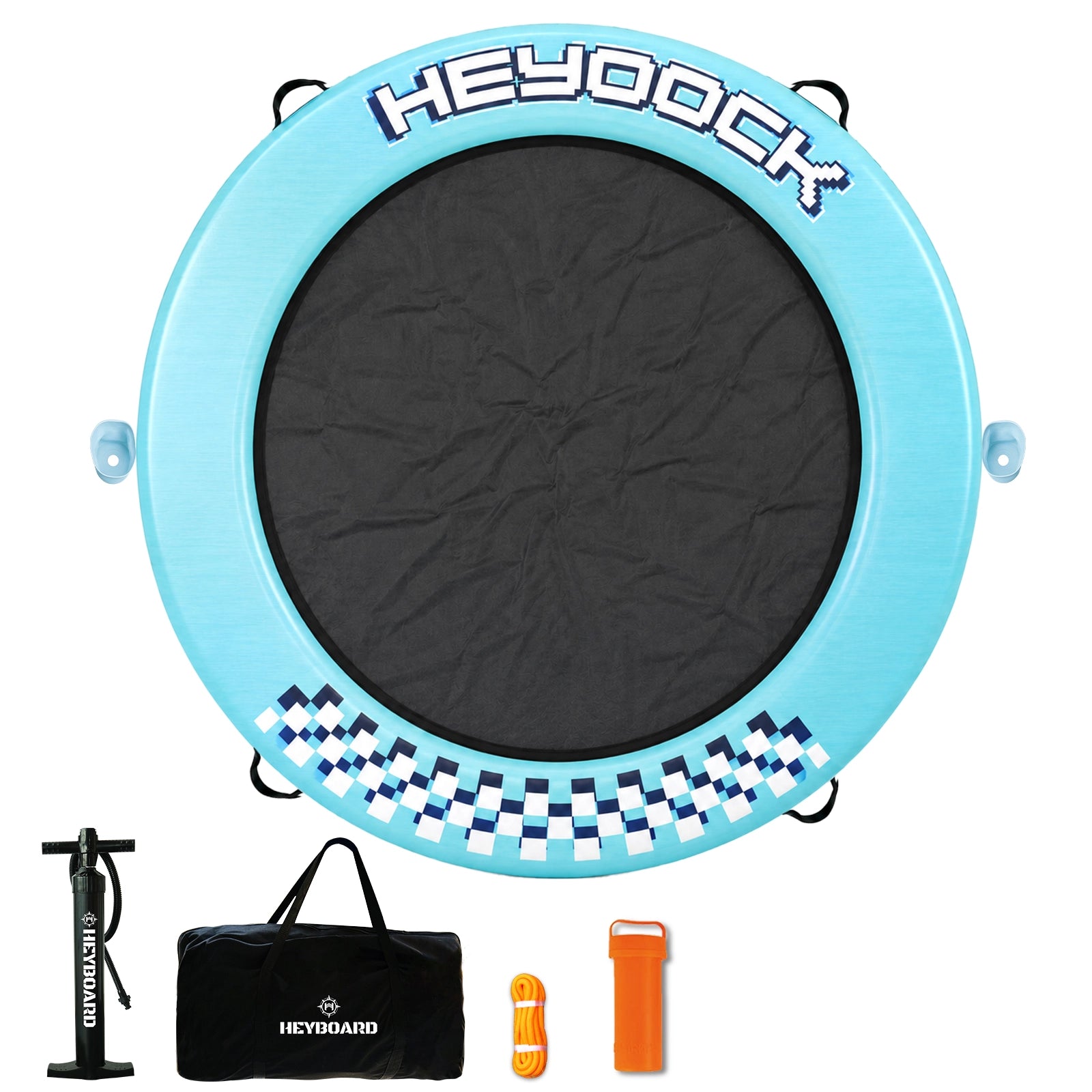 8' x 6' Inflatable Floating Platform with Mesh Center - BEYOND MARINA