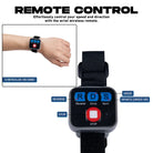 Electric fin wrist remote with 160W motor and carbon fiber strap