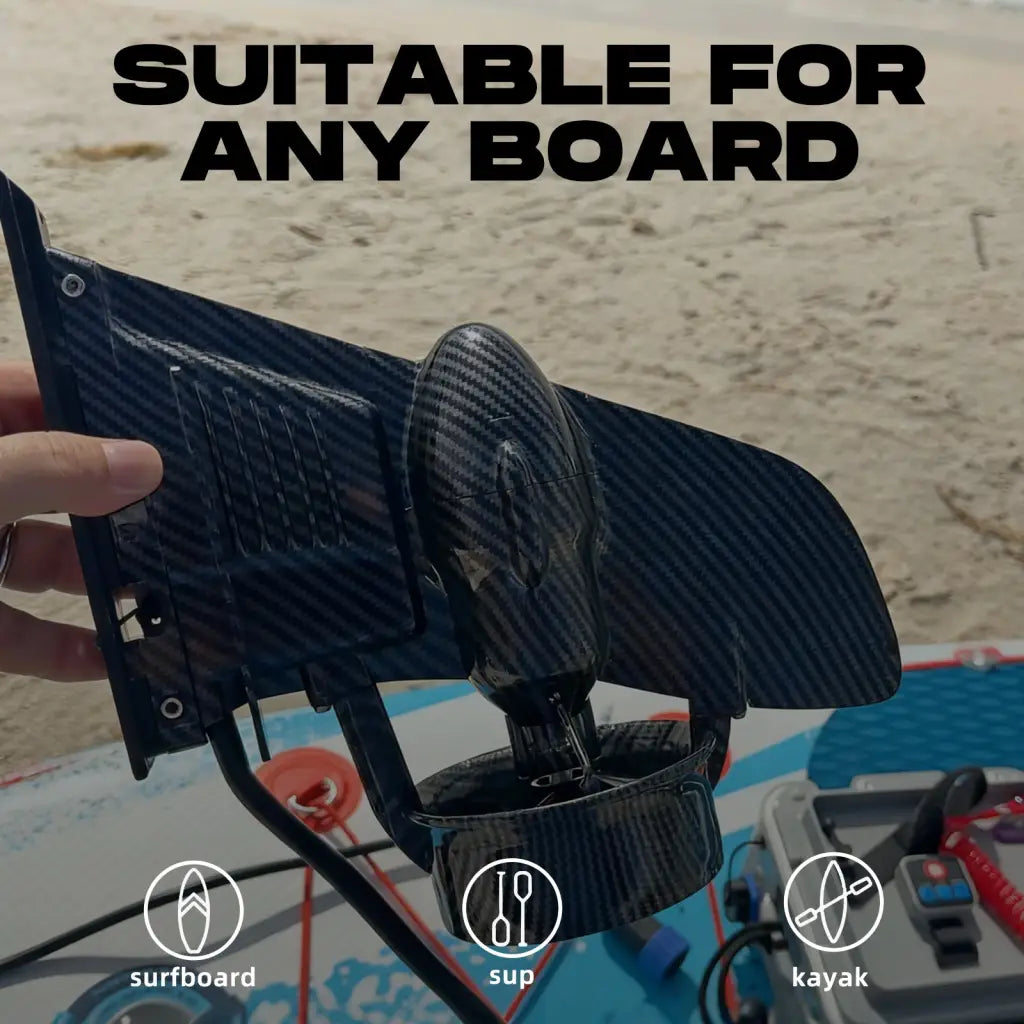 Carbon fiber electric fin with 160W motor for paddle boards