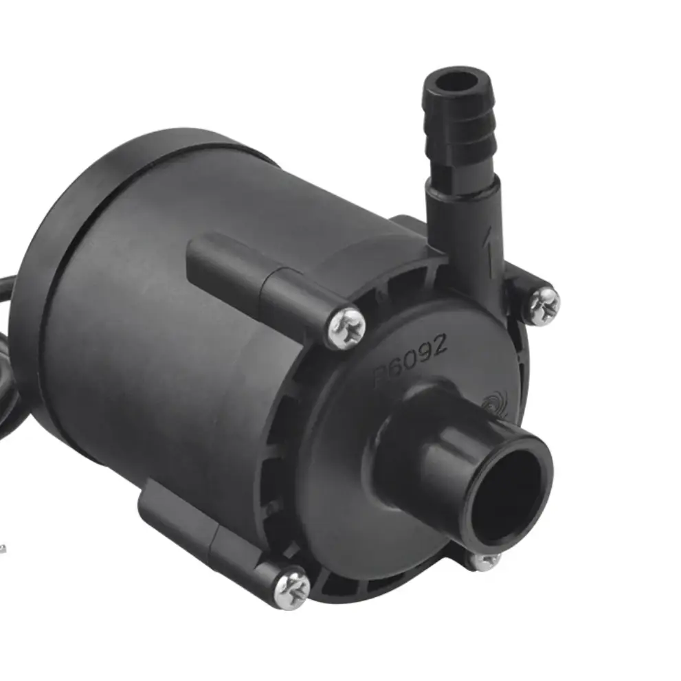 Black 1HP ice bath water pump with hose and screws
