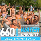 People enjoying the HyperChill OctaPlunge Inflatable Ice Bath Tub for Athletes
