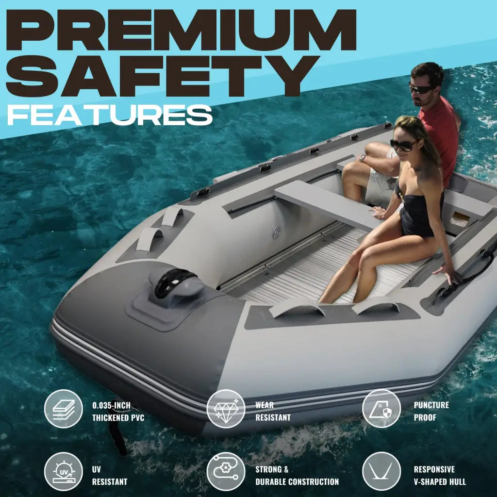 Inflatable Dinghy Boat for Fishing with safety features - Titan Marina Inflatable