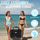 Portable folding table in carrying case for inflatable dock easy setup and water fun