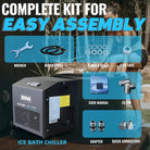 Inflatable Ice Tub and Bath Chiller Kit for effective ice bath chilling worldwide