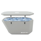 Inflatable Ice Tub ArcticEdge Pro with ice and open lid for pro icebath elite use