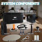 Inflatable ice tub with deep oval design for full-body cooling and quiet operation