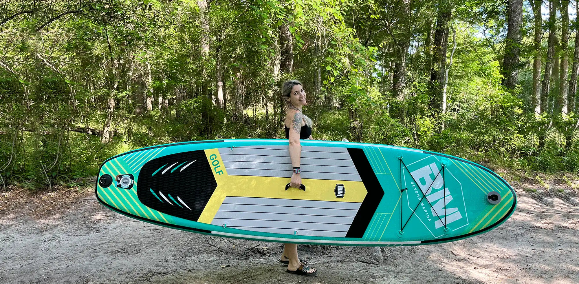 Inflatable paddle board.