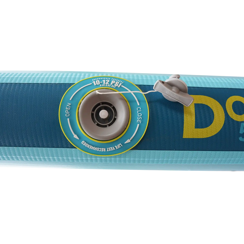 Inflatable paddleboard valve.