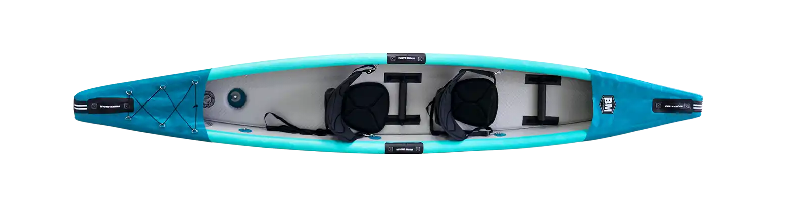 13'8 Inflatable Tandem Kayak 2 seats Stable - Explorer