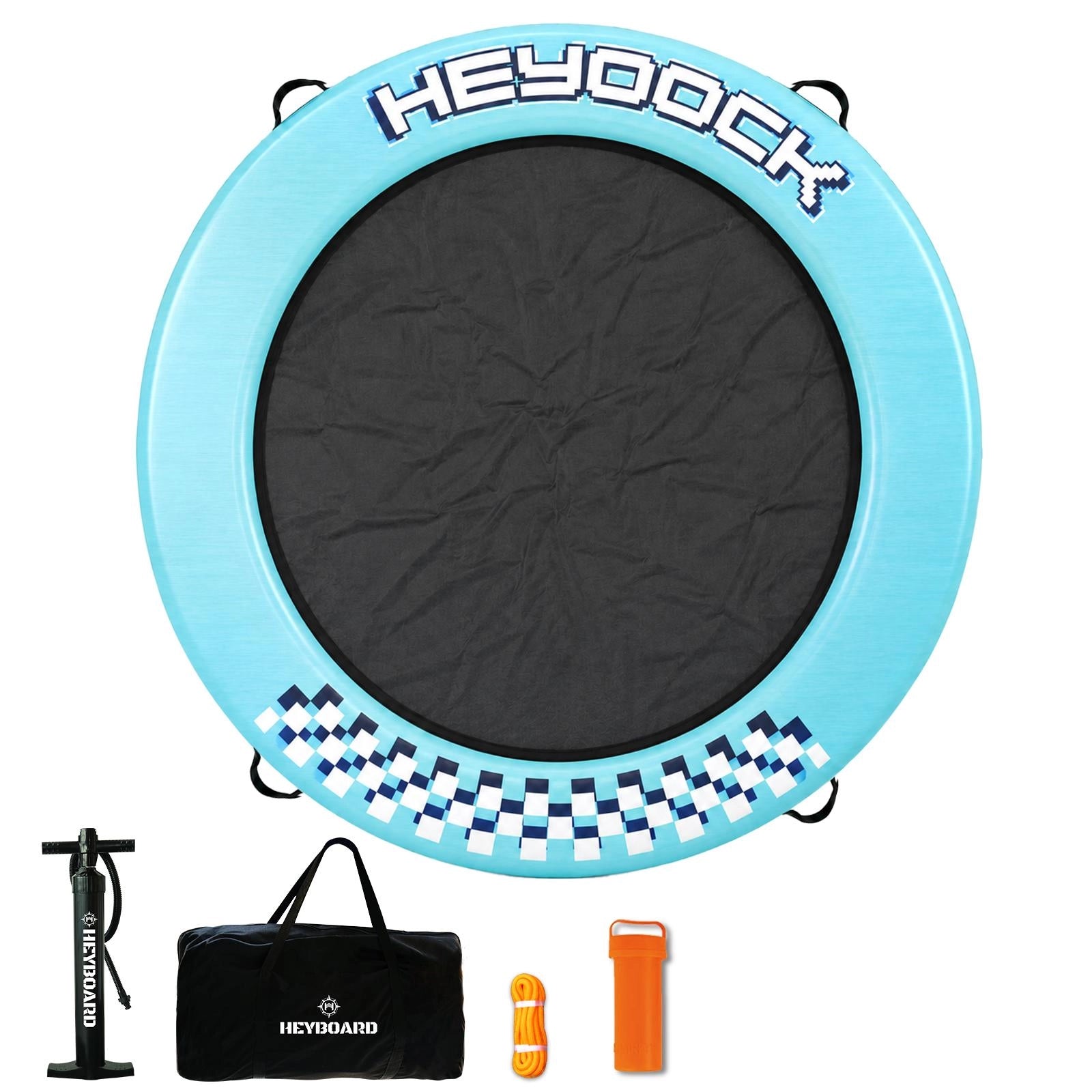 8' x 6' Inflatable Floating Platform with Mesh Center - BEYOND MARINA