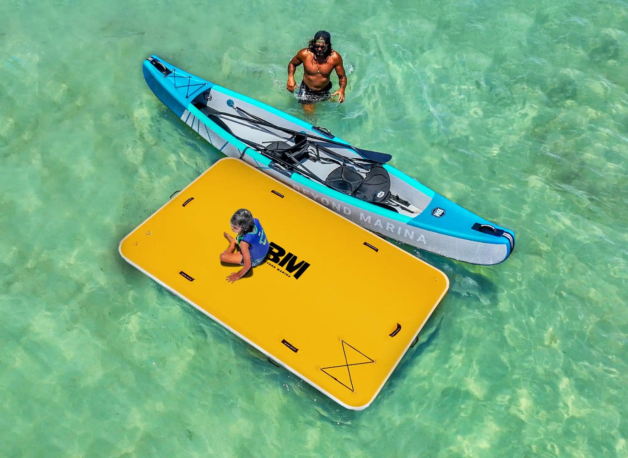 Infaltable kayak & DOCK