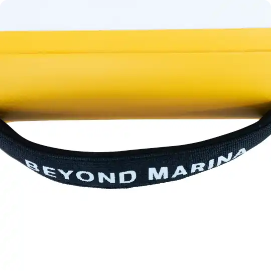Yellow tube with black handle.