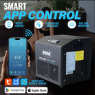 Cold plunge water chiller for ice bath chiller with Wifi remote control in inflatable ice tub