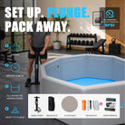 660-Gallon 8–10 Person Octagonal Inflatable Cold Plunge Tub - BEYOND MARINA