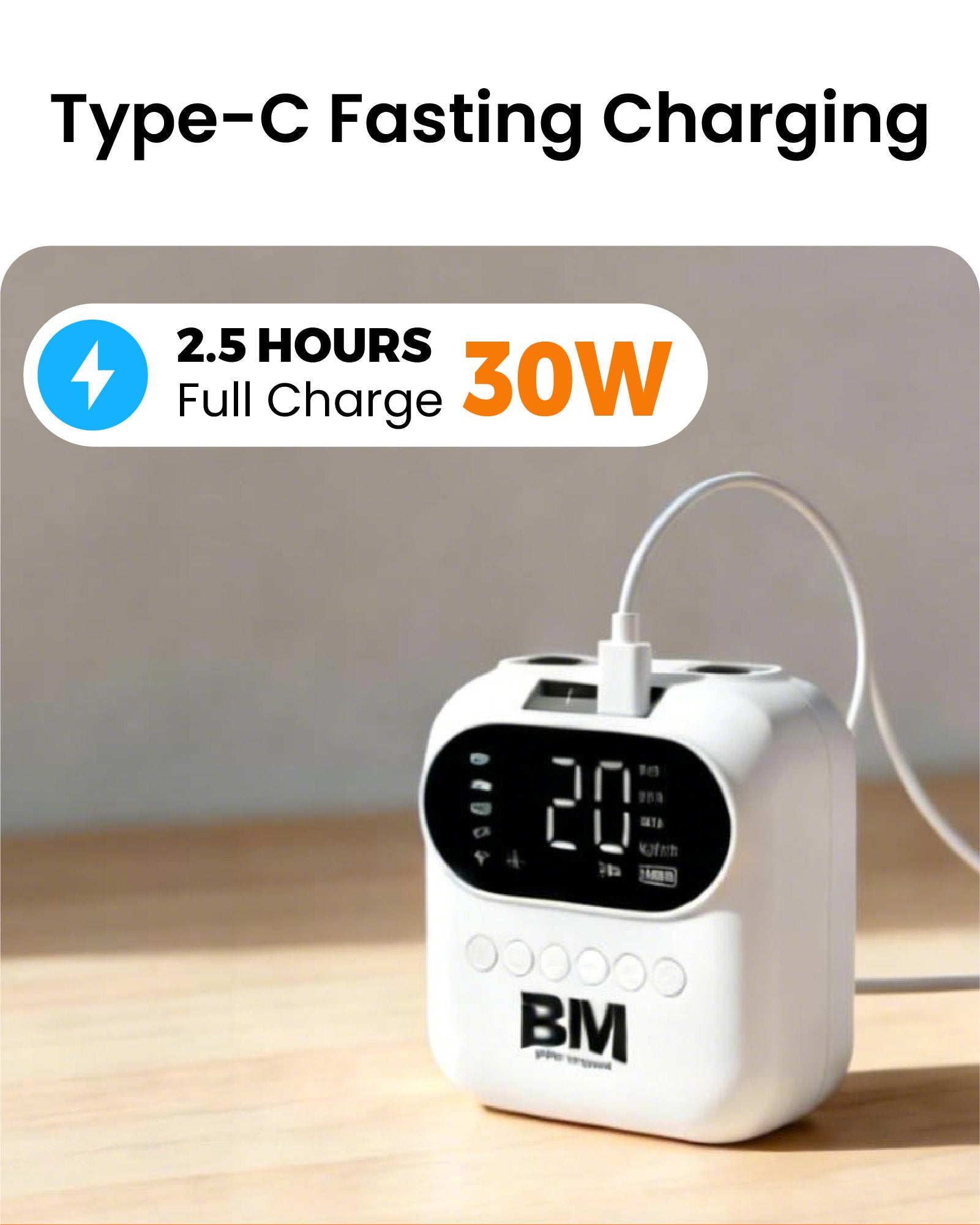 Rechargeable Electric Pump 20 PSI with 5200 mAh Battery - BEYOND MARINA