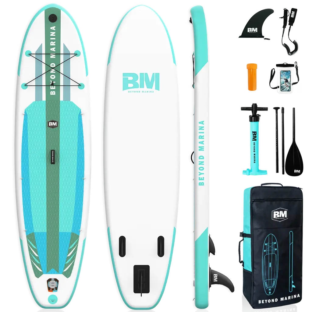 10’6 all round Inflatable Paddle Board Package EPIC - inflatable paddle board with paddles and paddle bag