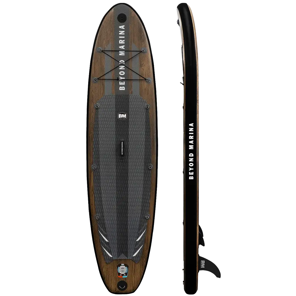 Inflatable paddle board with paddle attached - 10’6’ all round EPIC series