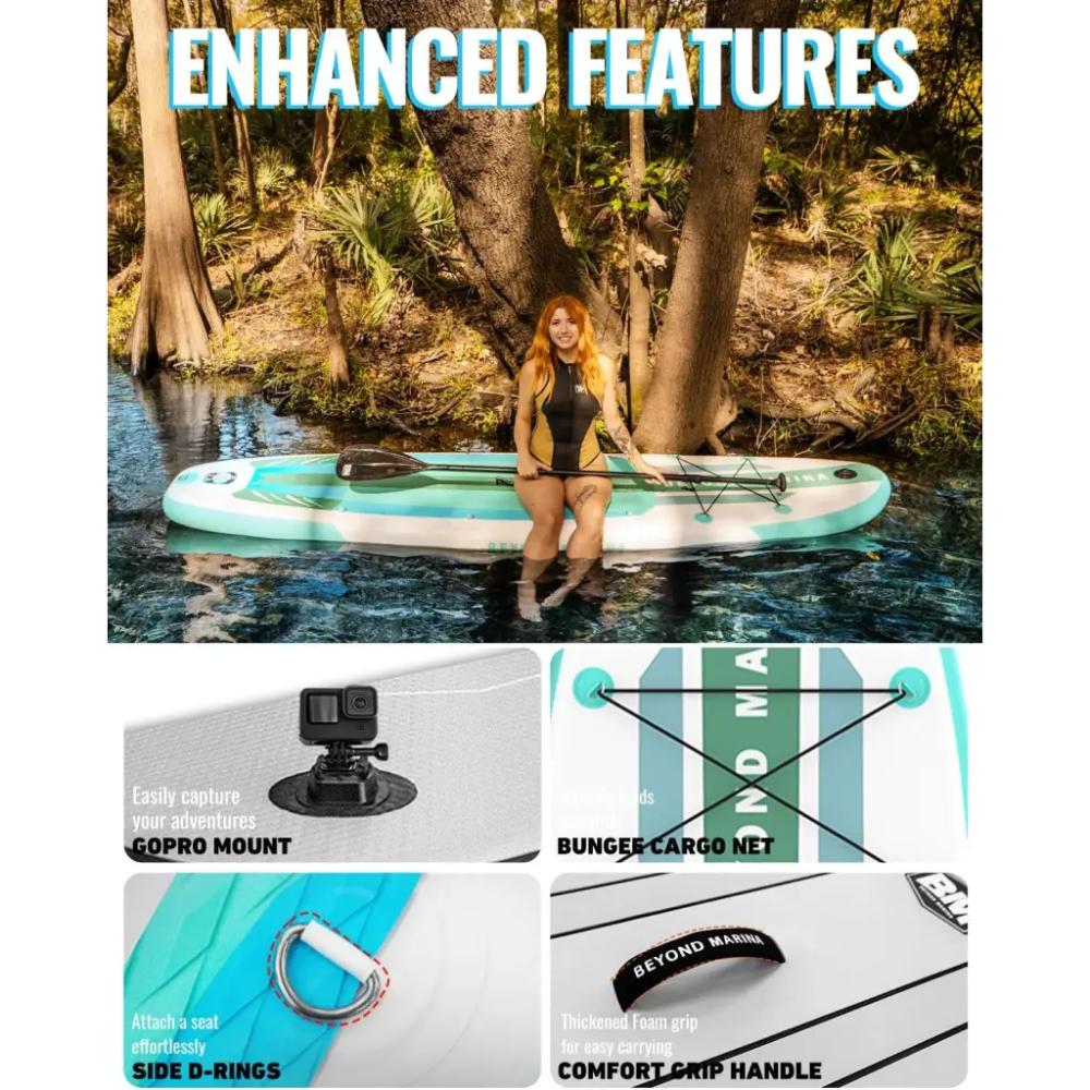 Inflatable paddle board with enhanced features for excellent performance ISUP Paddle Board