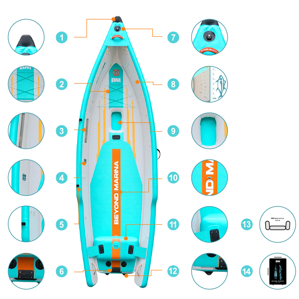Key features of Inflatable lure kayak