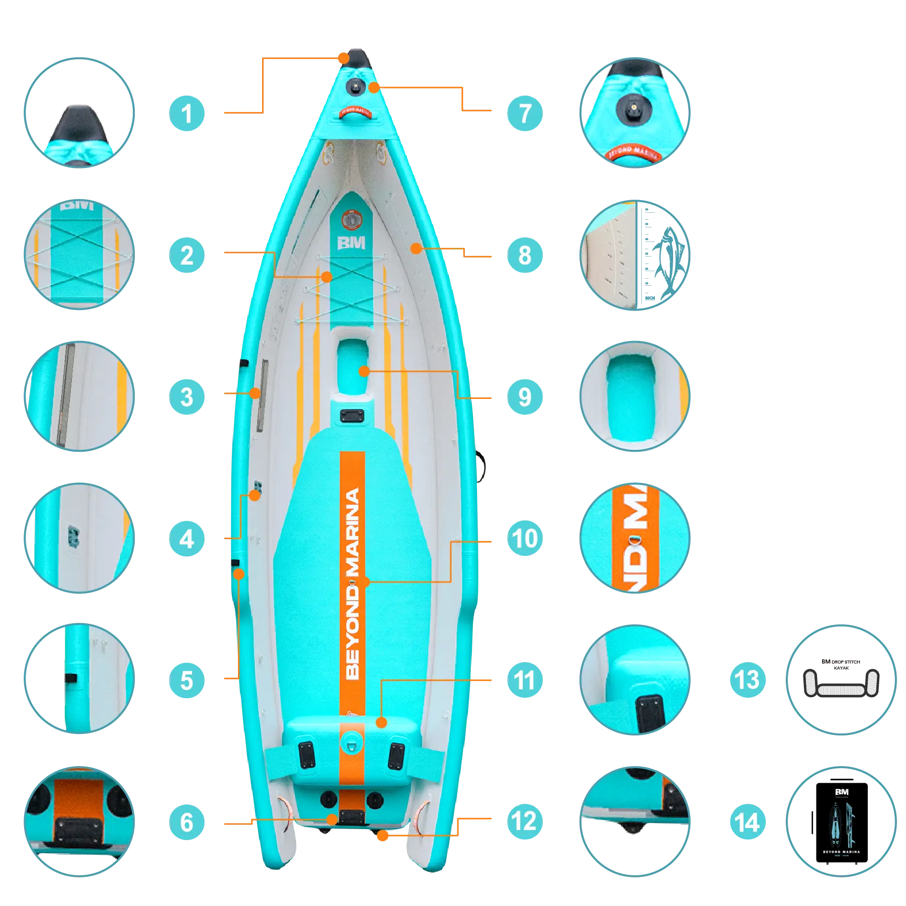 Key features of Inflatable lure kayak