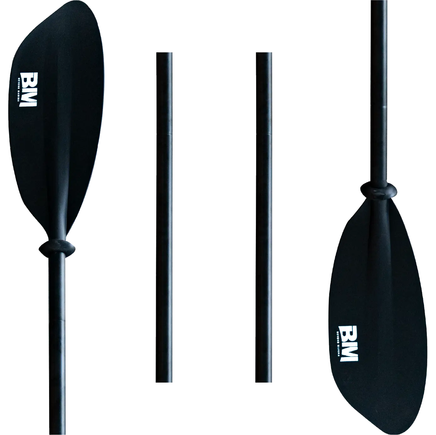 Black kayak paddle