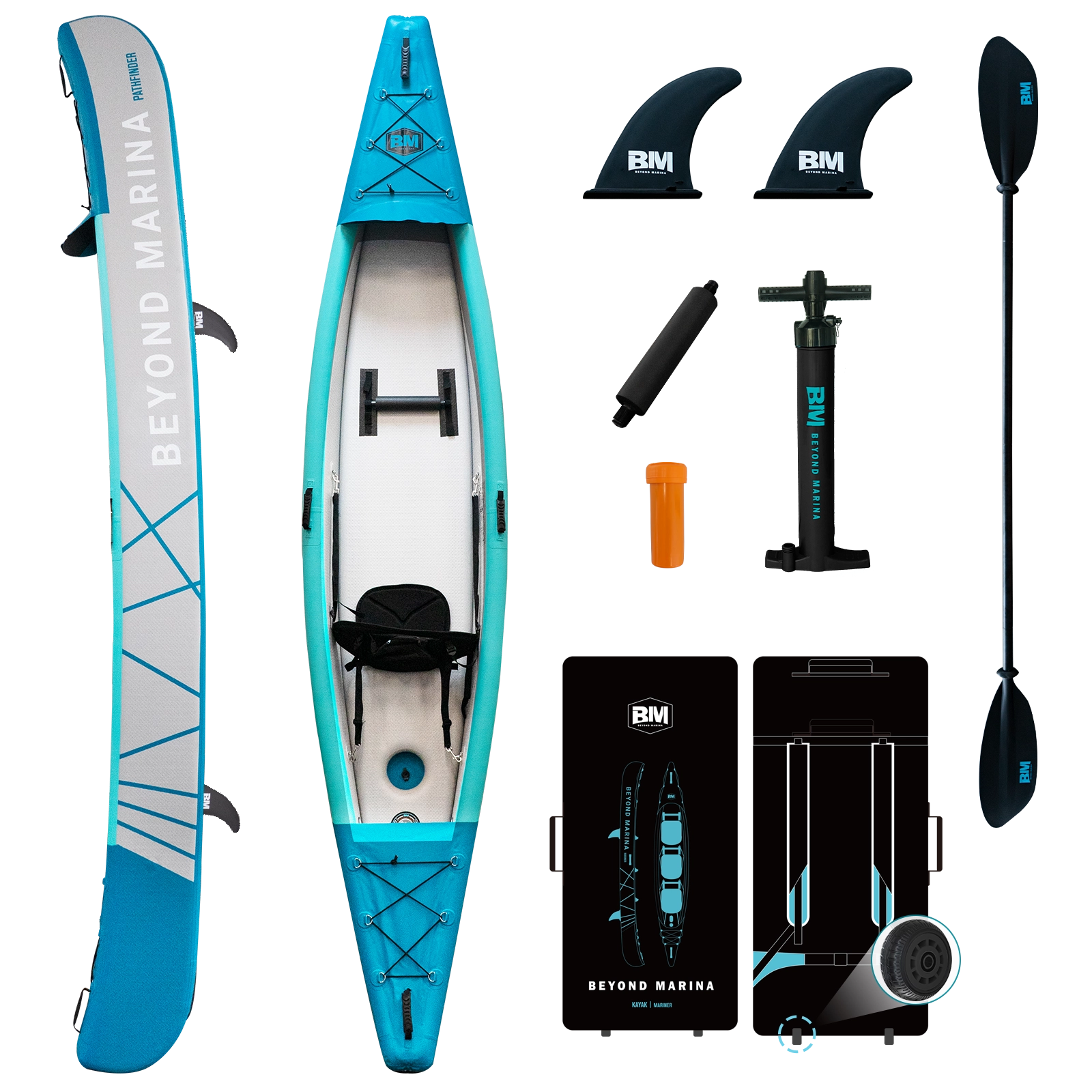 inflatable kayak and accessories