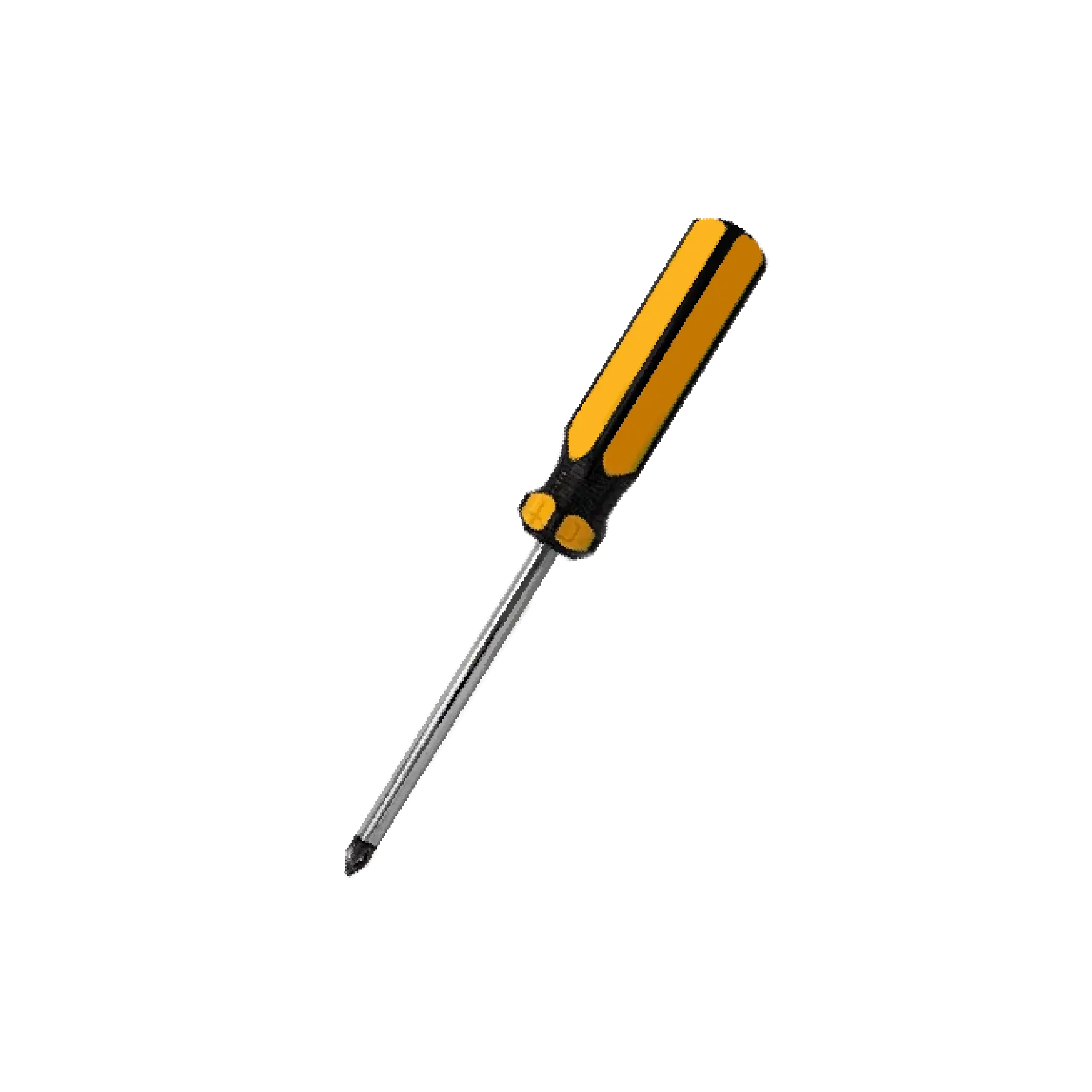 Philips screwdriver with yellow handle and black accents