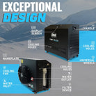 1HP ice bath chiller Black BM with digital display, fan, wheels