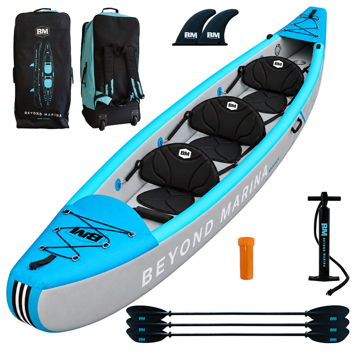 15'1" Full Drop-Stitch 3-Person Inflatable Kayak