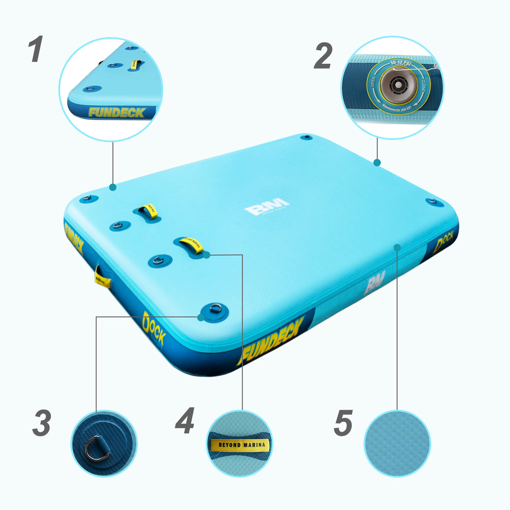 Multi Person Inflatable 5'–10' Multi-Person Inflatable Floating Dock – BEYOND MARINA