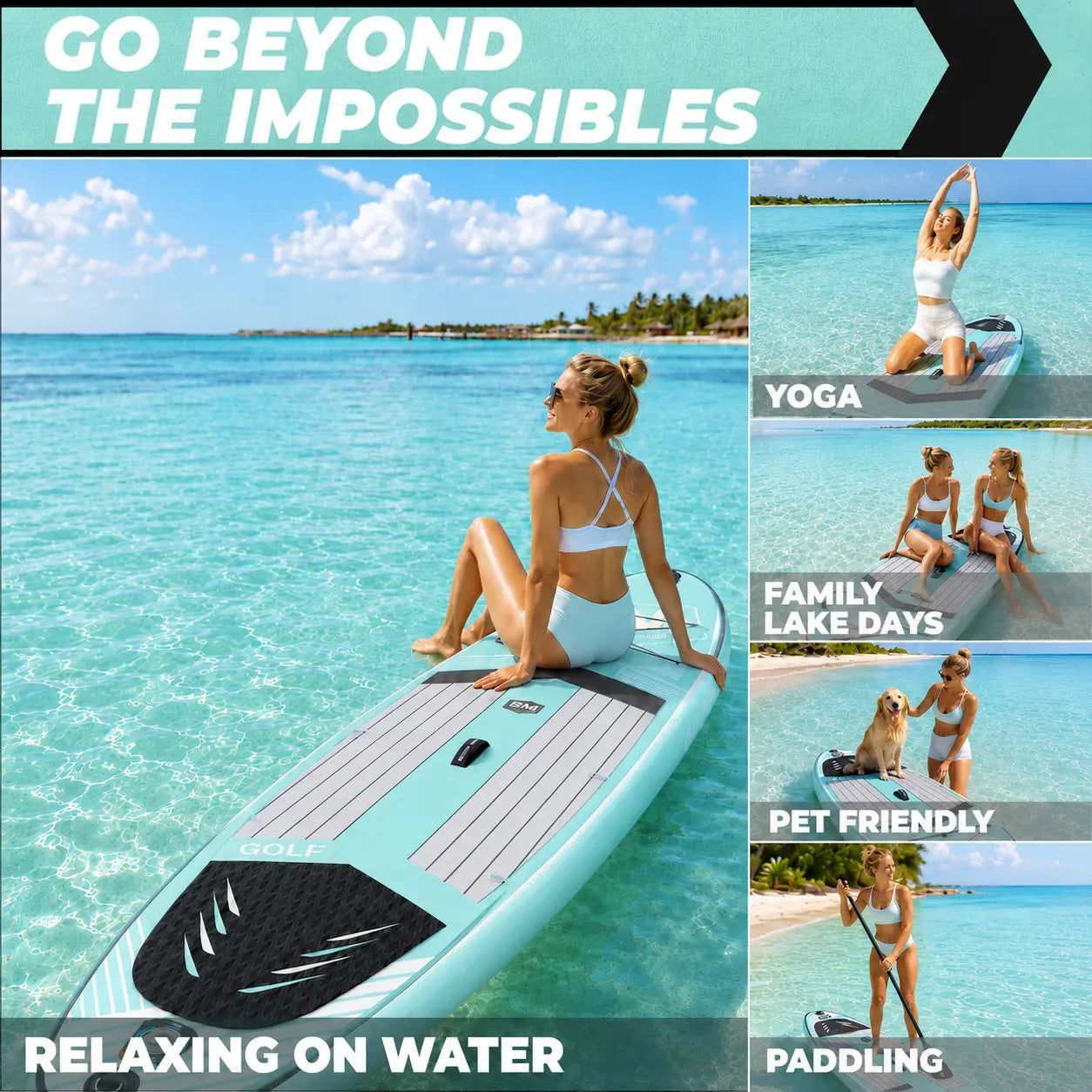 10'6" All-Around Inflatable Paddle Board | Golf Series - BEYOND MARINA