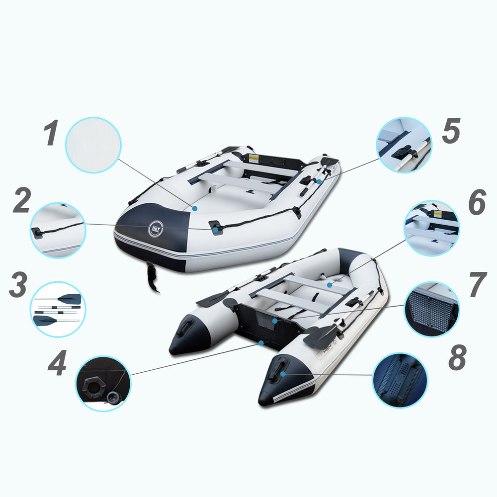 10ft Inflatable Raft 10 ft Inflatable Dinghy Boat with Drop-Stitch Floor – BEYOND MARINA
