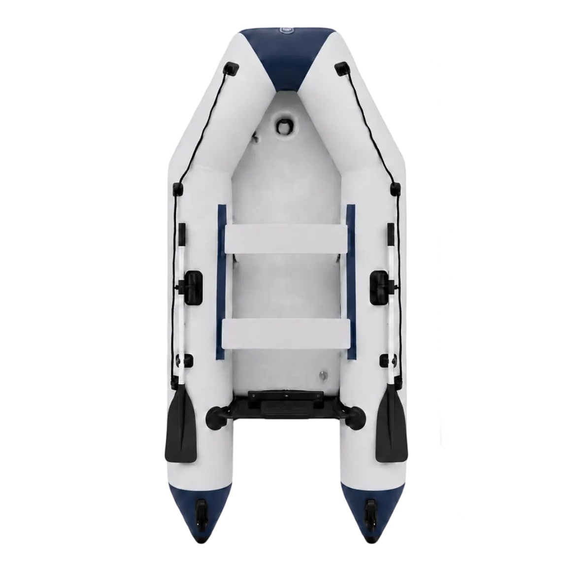 Heymarina blue and gray inflatable dinghy boat with drop stitch floor