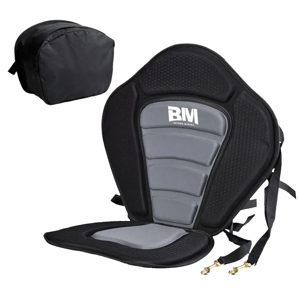 High Back Kayak Seat with Black Bag and Ergonomic Design