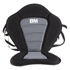 Black and gray kayak seat cushion for comfort in High Back Kayak and SUP Seat