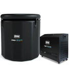 Black Deep Round Design Ice Bath Tub with Water Chiller for Full-Body Immersion